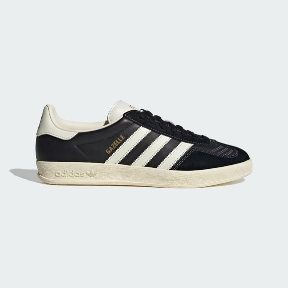 12M - [New]‎ Men's adidas Gazelle Indoor Shoes Black JQ8385